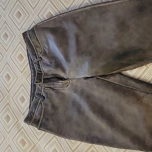 Siena Studio gray leather pants, Size S.
